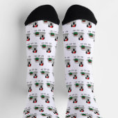 Weihnachten Weihnachtsmann Hat Skye Terrier (Silbe Socken (Oben)