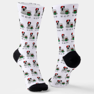 Weihnachten Weihnachtsmann Hat Skye Terrier (Silbe Socken