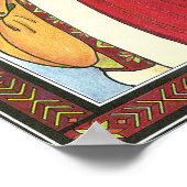 Weihnachten, Weihnachtsmann, Hirsch im Wald Poster (Ecke)