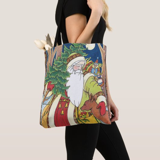 Weihnachten, Weihnachtsmann, Hirsch im Wald Tasche (Von Nahem)