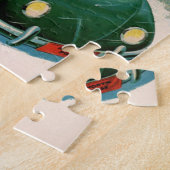 Weihnachten, Weihnachtsmann im Niedlichen Auto Puzzle (Seite)