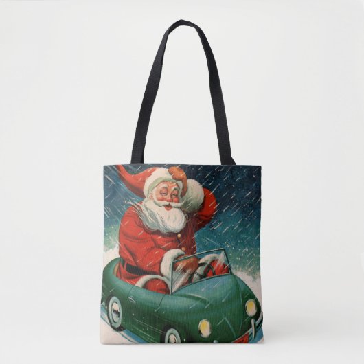 Weihnachten, Weihnachtsmann im Niedlichen Auto Tasche (Vorderseite)