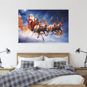 Weihnachten Weihnachtsmann im Tessin Leinwanddruck (Insitu (Schlafzimmer))
