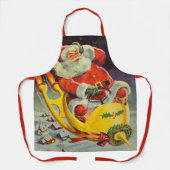 Weihnachten, Weihnachtsmann in einem Raumschiff Schürze (Vorderseite)