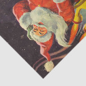 Weihnachten, Weihnachtsmann in einem Raumschiff Seidenpapier (Ausschnitt)