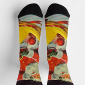 Weihnachten, Weihnachtsmann in einem Raumschiff Socken (Oben)