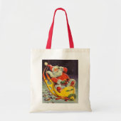 Weihnachten, Weihnachtsmann in einem Raumschiff Tragetasche (Vorne)