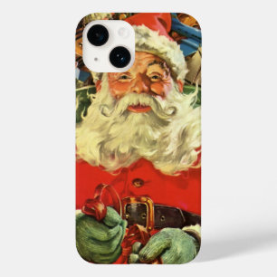 Weihnachten, Weihnachtsmann in Sleigh mit Spielzeu Case-Mate iPhone 14 Hülle