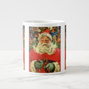 Weihnachten, Weihnachtsmann in Sleigh mit Spielzeu Jumbo-Tasse