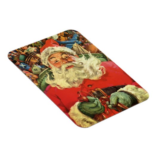 Weihnachten, Weihnachtsmann in Sleigh mit Spielzeu Magnet (Rechte Seite)
