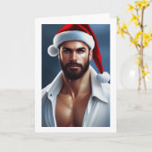 Weihnachten Weihnachtsmann Karte (Gelbe Blume)