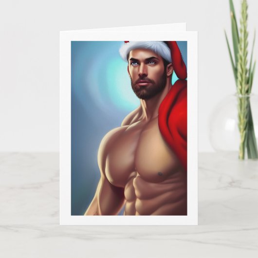 Weihnachten Weihnachtsmann Karte (Vorderseite)