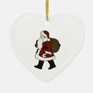 Weihnachten Weihnachtsmann Keramikornament