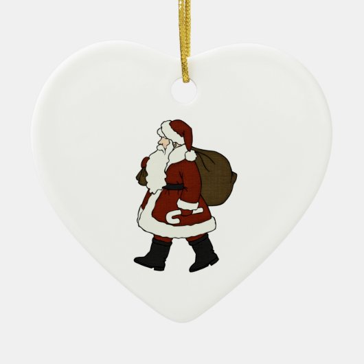 Weihnachten Weihnachtsmann Keramikornament (Vorne)
