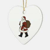 Weihnachten Weihnachtsmann Keramikornament (Links)