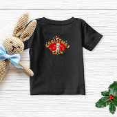 Weihnachten Weihnachtsmann Lebkuchen Buchstabe C J Baby T-shirt