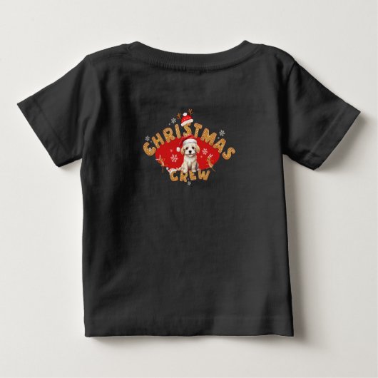 Weihnachten Weihnachtsmann Lebkuchen Buchstabe C J Baby T-shirt (Rückseite)