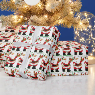 Weihnachten Weihnachtsmann-Malspielzeug-Pferd Ret Geschenkpapier