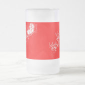 Weihnachten: Weihnachtsmann - Mattglas Bierglas (Mittel)