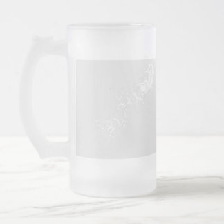 Weihnachten: Weihnachtsmann - Mattglas Bierglas