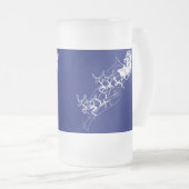 Weihnachten: Weihnachtsmann - Mattglas Bierglas (VorderseiteRechts)