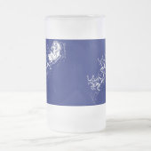 Weihnachten: Weihnachtsmann - Mattglas Bierglas (Mittel)