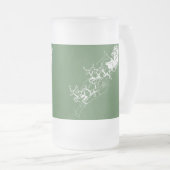 Weihnachten: Weihnachtsmann - Mattglas Bierglas (VorderseiteRechts)