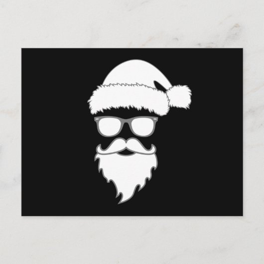 Weihnachten Weihnachtsmann Merry Funny Geschenk Id Postkarte (Vorderseite)