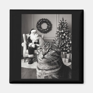 Weihnachten Weihnachtsmann Merry X-mas Funny Cat S Magnet