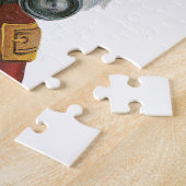 Weihnachten, Weihnachtsmann mit Binokularen Puzzle (Seite)