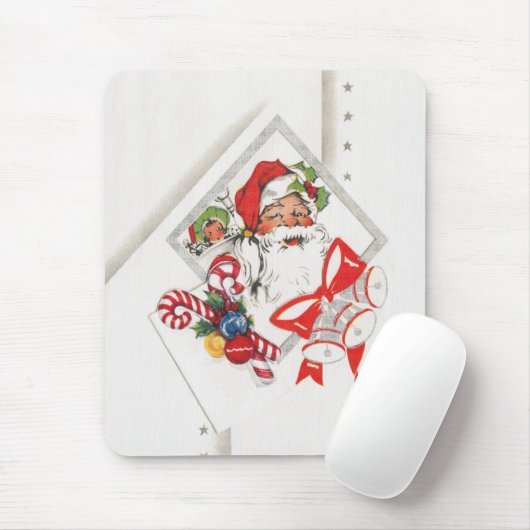 Weihnachten, Weihnachtsmann mit Candy Canes Mousepad (Mit Mouse)