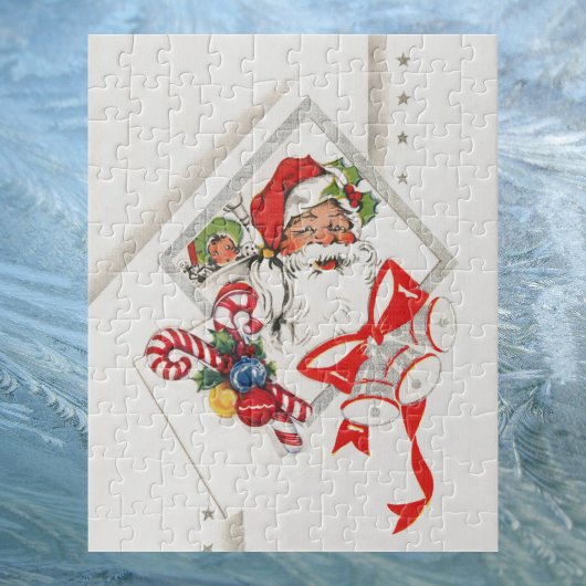Weihnachten, Weihnachtsmann mit Candy Canes Puzzle