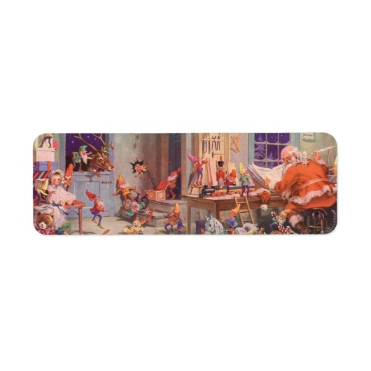 Weihnachten, Weihnachtsmann mit Elfen Workshop (Vorne)