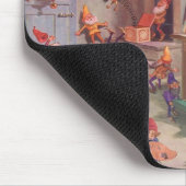 Weihnachten, Weihnachtsmann mit Elfen Workshop Mousepad (Ecke)