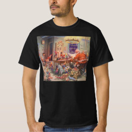 Weihnachten, Weihnachtsmann mit Elfen Workshop T-Shirt
