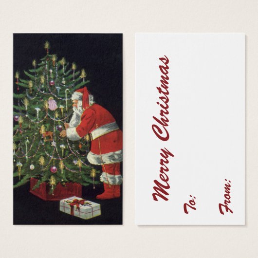 Weihnachten, Weihnachtsmann mit Geschenken (Vorne & Hinten)