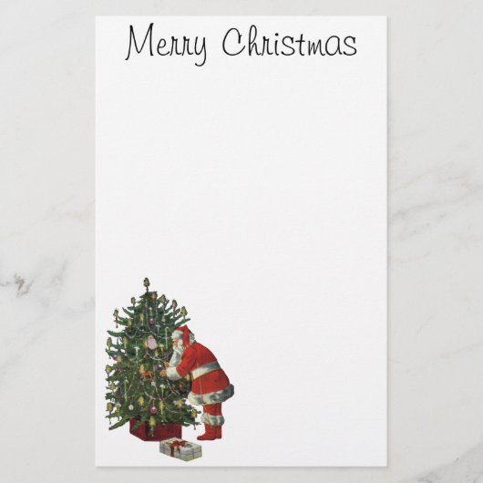 Weihnachten, Weihnachtsmann mit Geschenken (Vorderseite)