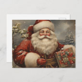 Weihnachten Weihnachtsmann mit Geschenken (Vorne/Hinten)