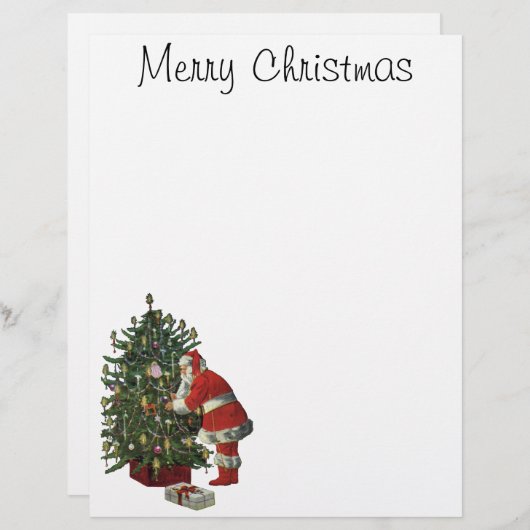 Weihnachten, Weihnachtsmann mit Geschenken (Vorne/Hinten)