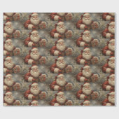 Weihnachten Weihnachtsmann mit Geschenken Geschenkpapier (Flach)