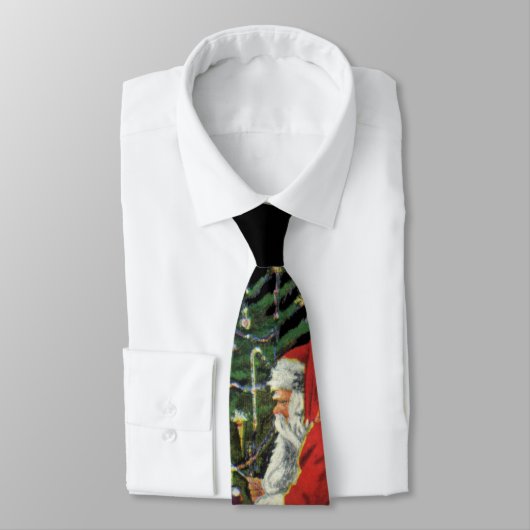 Weihnachten, Weihnachtsmann mit Geschenken Krawatte (Gebunden)