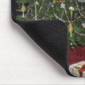 Weihnachten, Weihnachtsmann mit Geschenken Mousepad (Ecke)