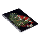 Weihnachten, Weihnachtsmann mit Geschenken Notizblock (Rechte Seite)