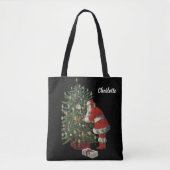 Weihnachten, Weihnachtsmann mit Geschenken Tasche (Vorderseite)