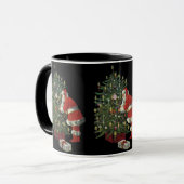 Weihnachten, Weihnachtsmann mit Geschenken Tasse (Vorderseite Links)