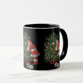 Weihnachten, Weihnachtsmann mit Geschenken Tasse (VorderseiteRechts)