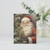 Weihnachten Weihnachtsmann mit Holly Berry (Stehend Vorderseite)