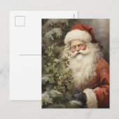 Weihnachten Weihnachtsmann mit Holly Berry (Vorne/Hinten)