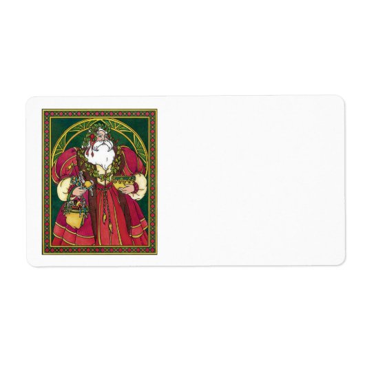 Weihnachten, Weihnachtsmann mit Holly-Blätter (Vorne)