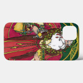 Weihnachten, Weihnachtsmann mit Holly-Blätter Case-Mate iPhone Hülle (Rückseite (Horizontal))